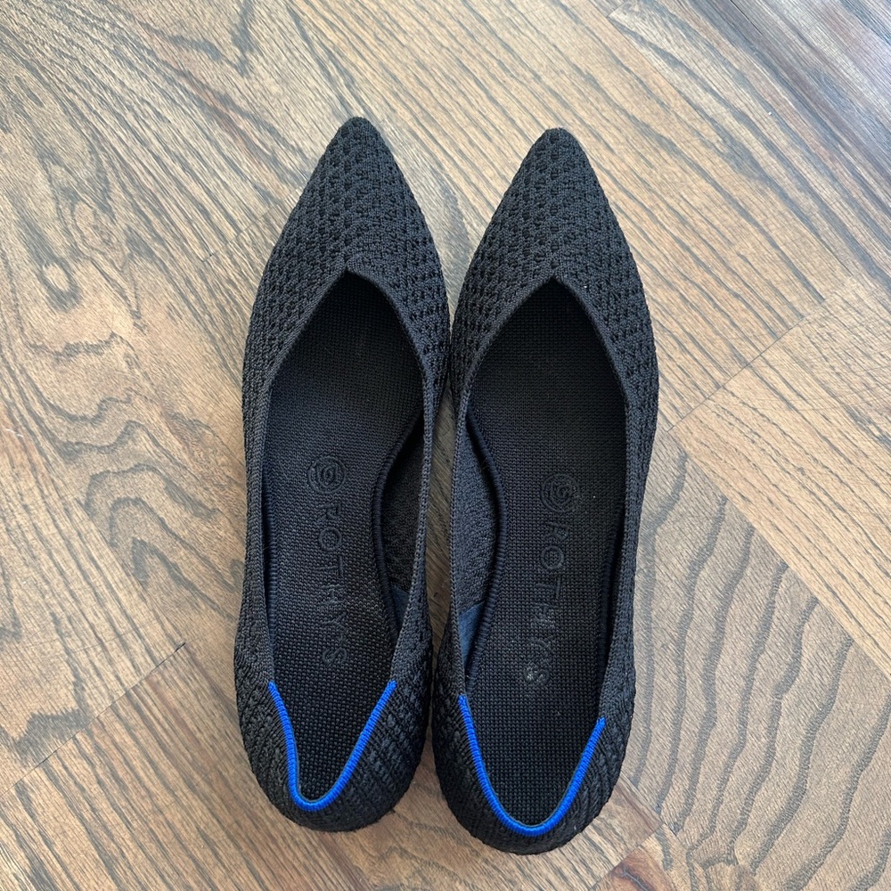 Rothy's The Point Black Women's Flats - Picture 2 of 6